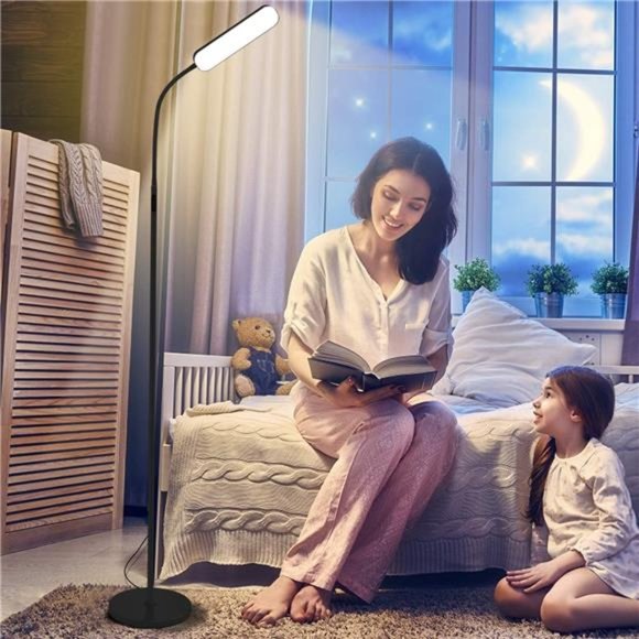 Floor Lamp, 15w/1000lm Bright LED Floor Lamp with 4 Color Temperature & Stepless - Picture 6 of 6